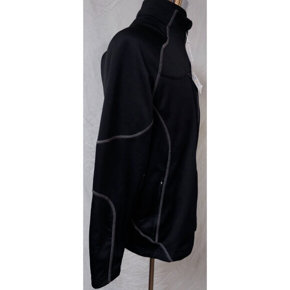 New North End Mens Medium Black Gravity Performance Full Zip Fleece Jacket - Picture 9 of 16